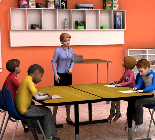 Role-playing classroom decision-making scenario